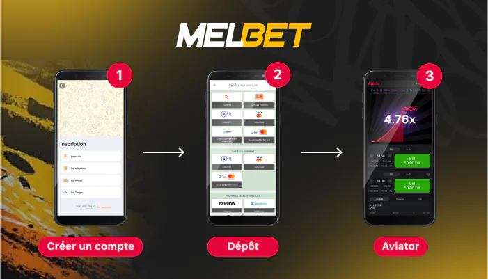 Démarrez Aviator sur mobile en quelques étapes via l'app Melbet